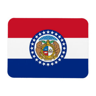Magnet Flexible Aimant souple patriotique avec drapeau du Missouri