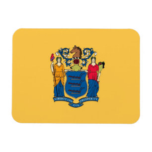 Magnet Flexible Aimant souple patriotique avec drapeau du New Jers