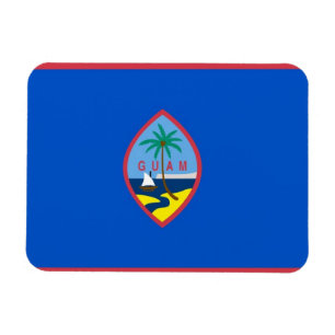 Magnet Flexible Aimant souple patriotique avec drapeau Guam