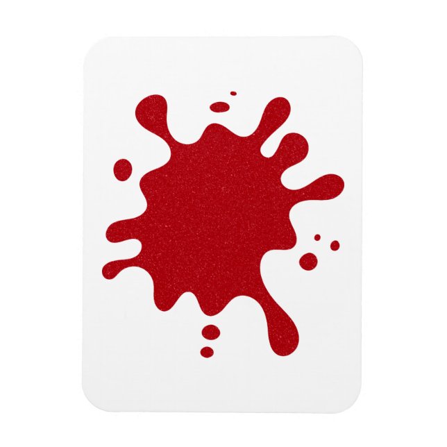 Magnet Flexible Aimant Splash Rouge Tomate Personnalisé – Fond Bla (Vertical)