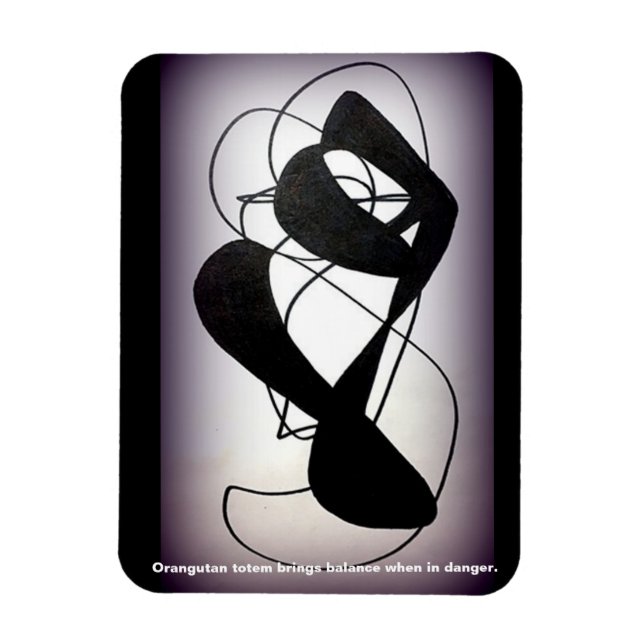 Magnet Flexible Aimant Totem Orangoutan (Vertical)