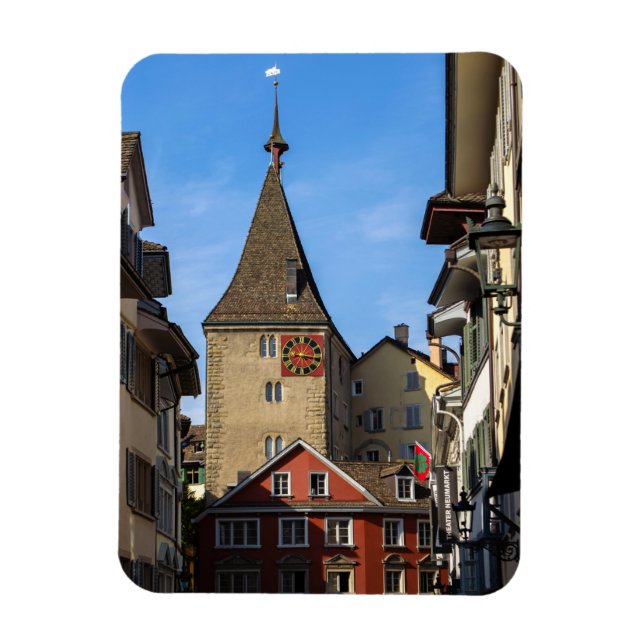 Magnet Flexible Aimant tour Grimmenturm de Zurich (Vertical)