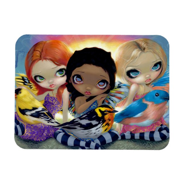 Magnet Flexible Aimant "Trois Petits Oiseaux" (Horizontal)