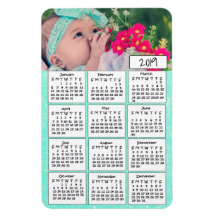 Magnet Flexible Aimant turquoise de photo personnalisé 2019 par