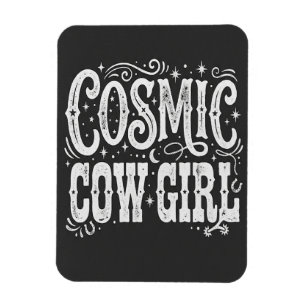 Magnet Flexible Aimant Vache Cosmique Fille - Gif Accent Sudiste D
