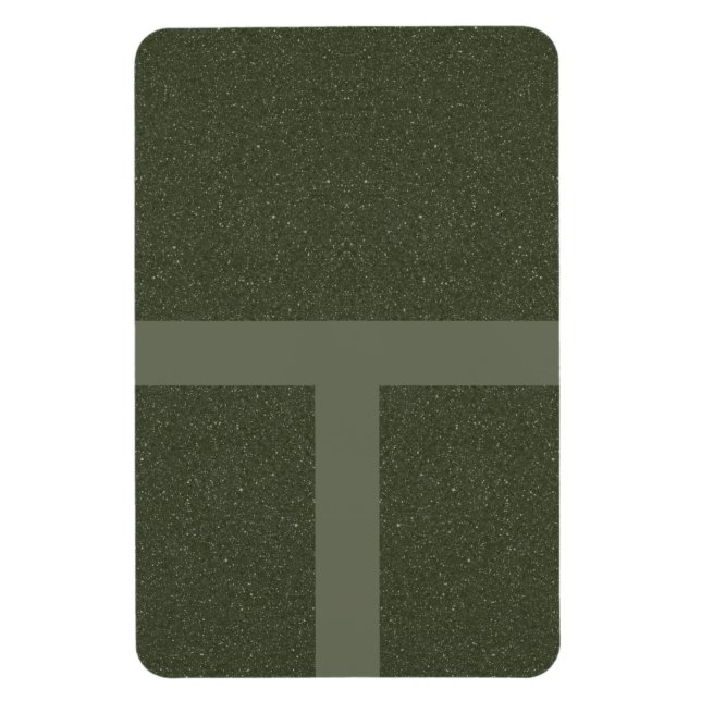 Magnet Flexible Aimant Vert Mousse Grille Moderne – Personnalisabl (Vertical)
