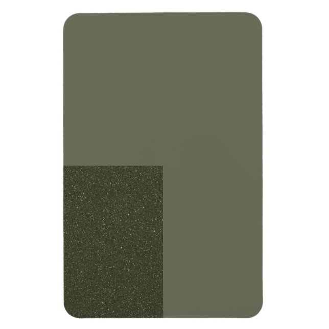 Magnet Flexible Aimant Vert Mousse Moderne avec Accent Texturé (Vertical)