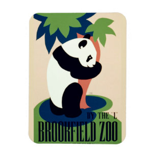 Magnet Flexible aimant vintage "Brookfield Zoo"