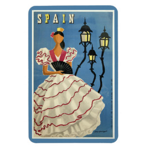 Magnet Flexible Aimant Vintage voyage ESPAGNE