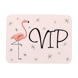 Magnet Flexible Aimant VIP rose Flamant rose flexible