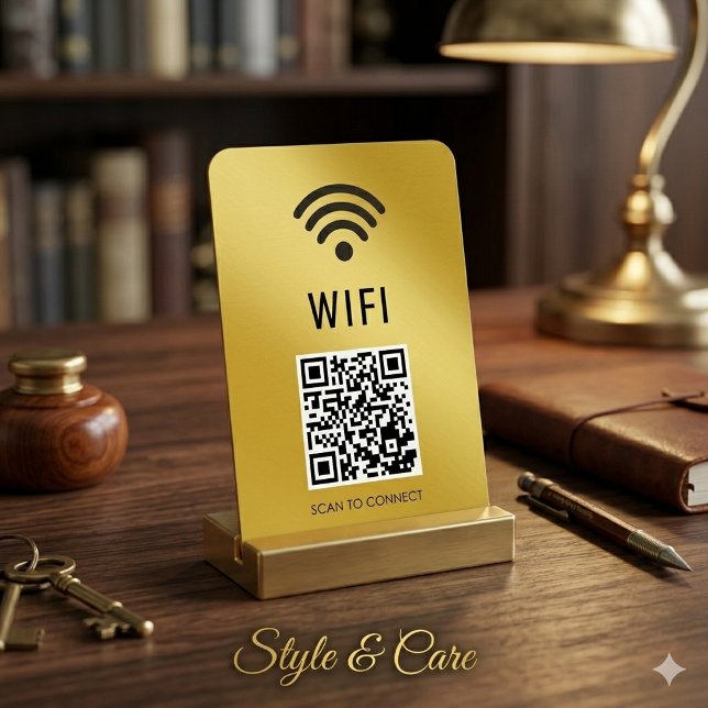 Magnet Flexible Aimante M Gold WiFi avec code QR pour se connecter (Scan to Connect M Gold WiFi Magnet with QR Code)