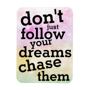 Magnet Flexible Aimante Suivez Vos Rêves - Citation du Jour