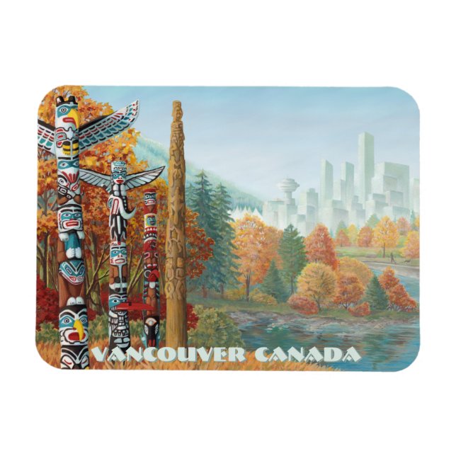 Magnet Flexible Aimants frigorifiques pour totem de Vancouver (Horizontal)