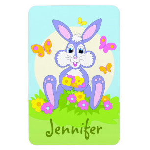 Magnet Flexible Aimants Personnalisés Lapin Heureux
