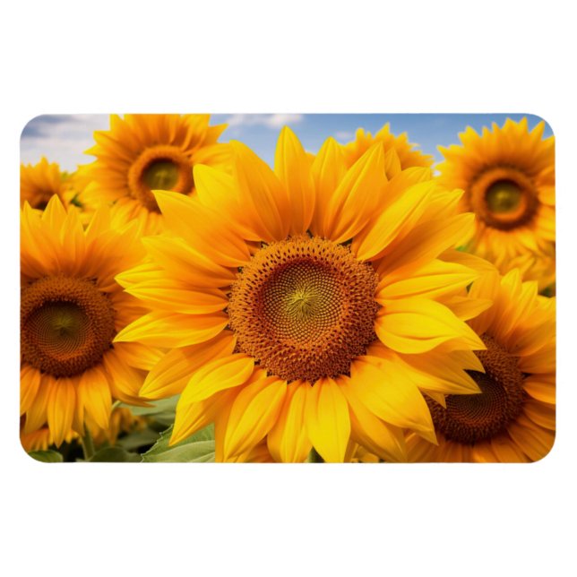 Magnet Flexible Aimants Tournesols (Horizontal)