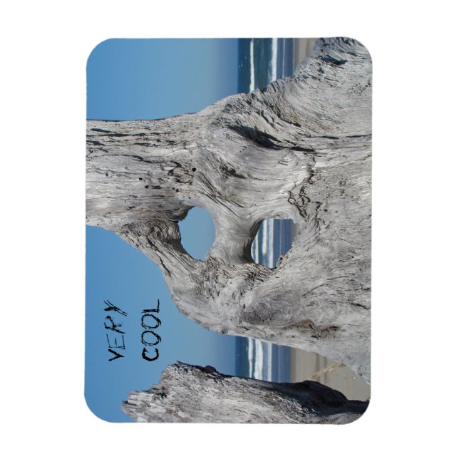Magnet Flexible Aimants Très Cool Blue Ocean Beach vagues Bois flo (Vertical)