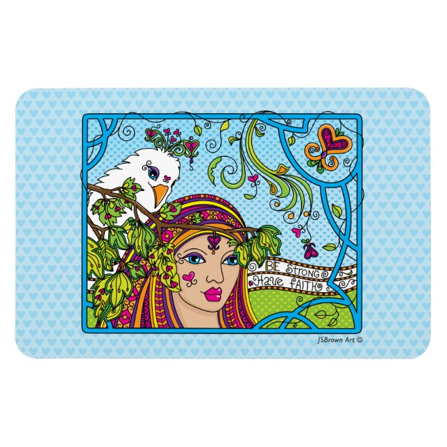 Magnet Flexible Aimé_La foi_Aimant flexible 15x10 cm (Horizontal)