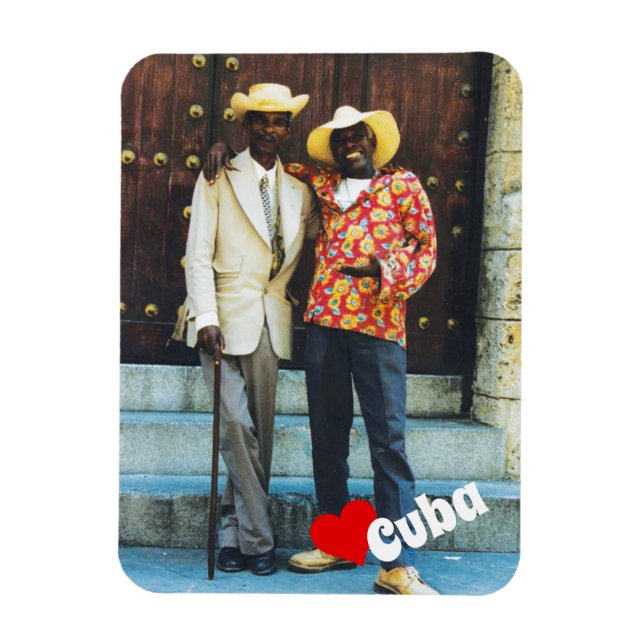 Magnet Flexible Aimer Cuba, les hommes cubains (Vertical)