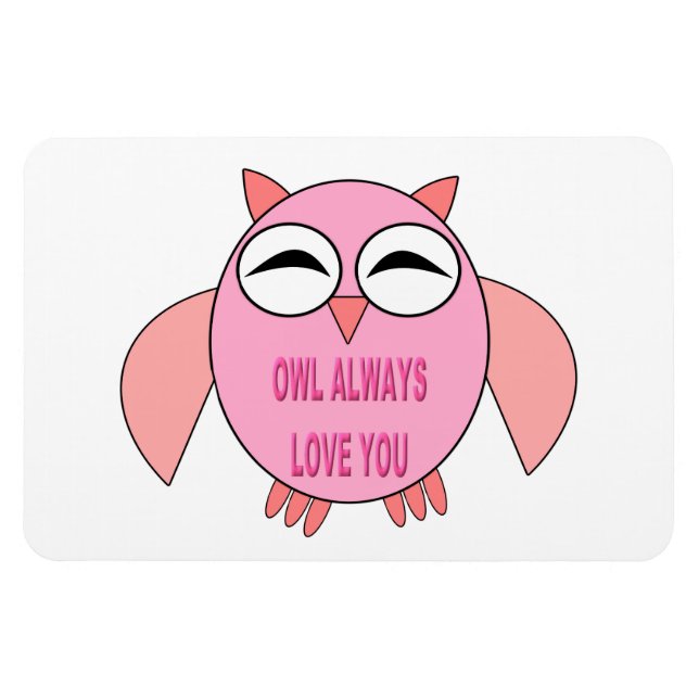 Magnet Flexible Aimer le message d'amour mignon (Horizontal)