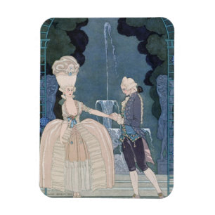 Magnet Flexible Aimez sous la fontaine, illustration pour les