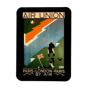 Magnet Flexible Air Union ~ Paris-Londres-Paris par Air