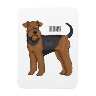 Magnet Flexible Airedale terrier dog cartoon
