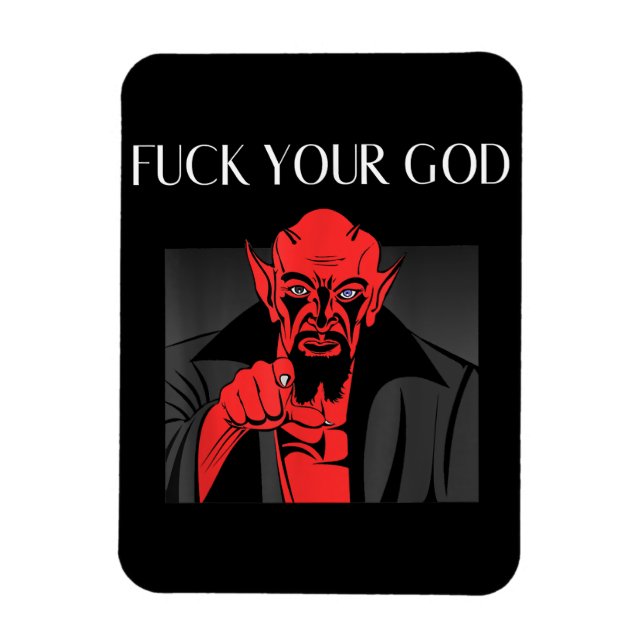 Magnet Flexible Aist Goat Satan Baphomet GIft (Vertical)
