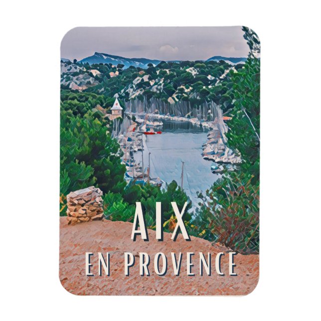 Magnet Flexible Aix-en-Provence Photo Vintage (Vertical)