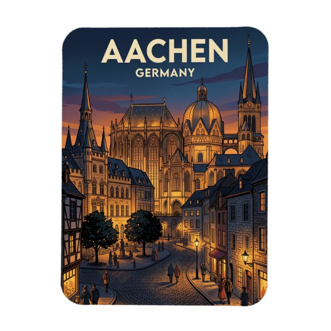 Magnet Flexible Aix-la-Chapelle Allemagne (Vertical)