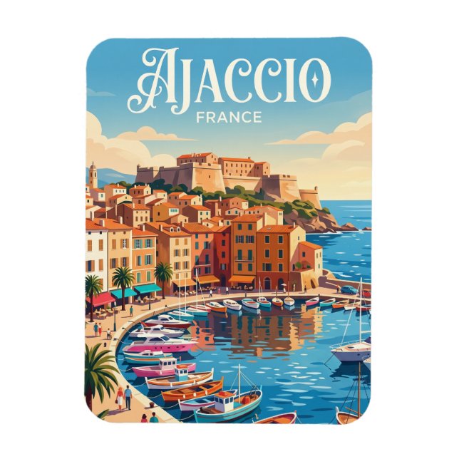 Magnet Flexible Ajaccio France (Vertical)