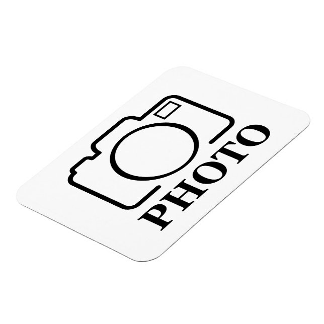 Magnet Flexible Ajouter Mariage photo personnalisé Moderne Cute Él (Côté Gauche)