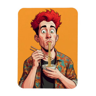 Magnet Flexible Ajouter votre photo Cool drôle main dessinée homme