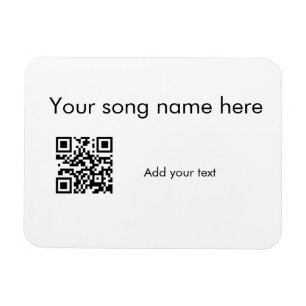 Magnet Flexible Ajoutez le nom de votre chanson ici code q r ajout