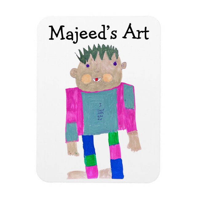Magnet Flexible Ajoutez le travail artistique de votre enfant à ce (Vertical)