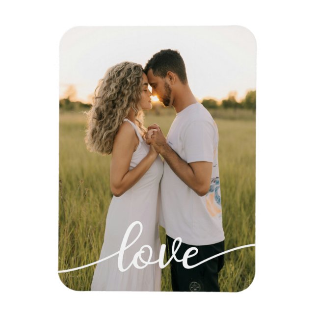 Magnet Flexible Ajoutez votre propre photo d'amour romantique (Vertical)