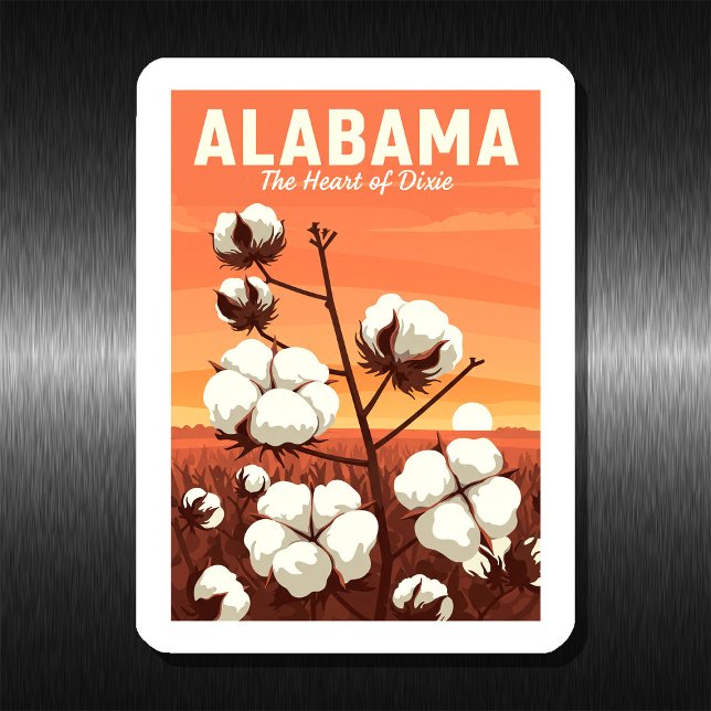 Magnet Flexible Alabama vintage (Créateur téléchargé)