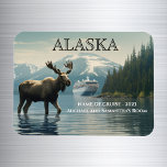 Magnet Flexible Alaska Cruise Cruising Moose Cabin Marker<br><div class="desc">This design may be personalized in the area provided by changing the photo and/or text. Or it can be customized by clicking Personalize this Template and then choosing the click to customize further option and delete or change the color of the background, add text, change the text color or style,...</div>