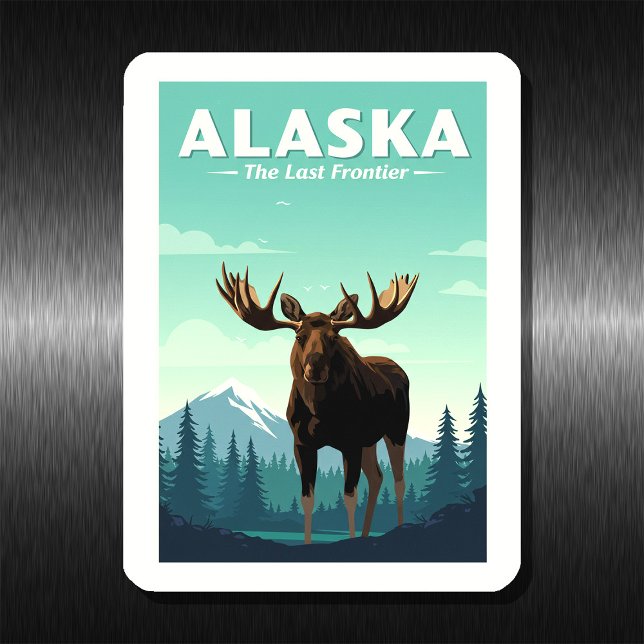 Magnet Flexible Alaska vintage (Créateur téléchargé)