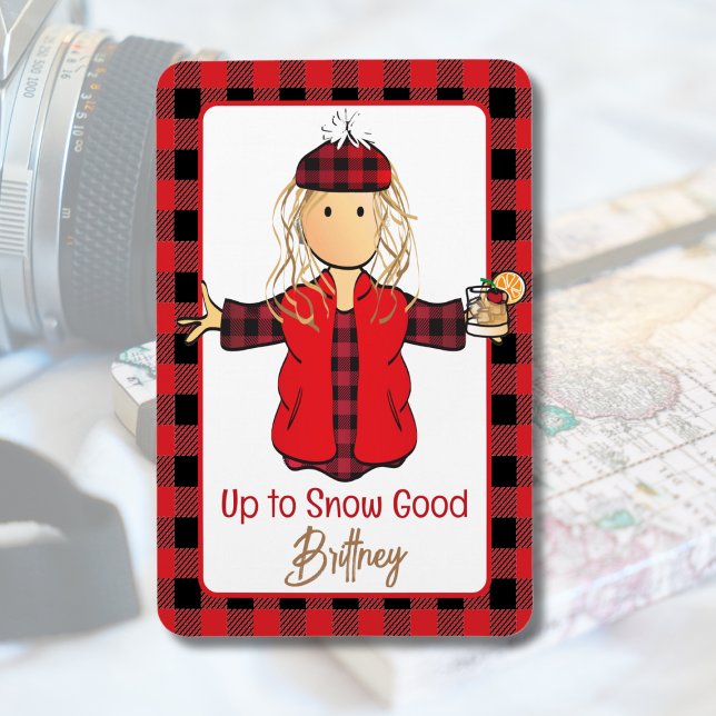 Magnet Flexible Alaskan Cruise Ship Door Dire Neige D'Hiver (Créateur téléchargé)