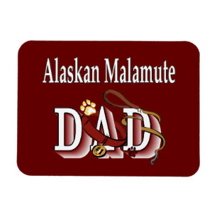 Magnet Flexible Alaskien Malamute Chien papa