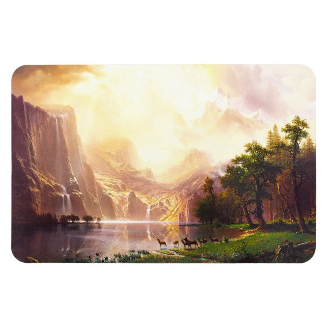 Magnet Flexible Albert Bierstadt Parmi la Sierra Nevada (Horizontal)