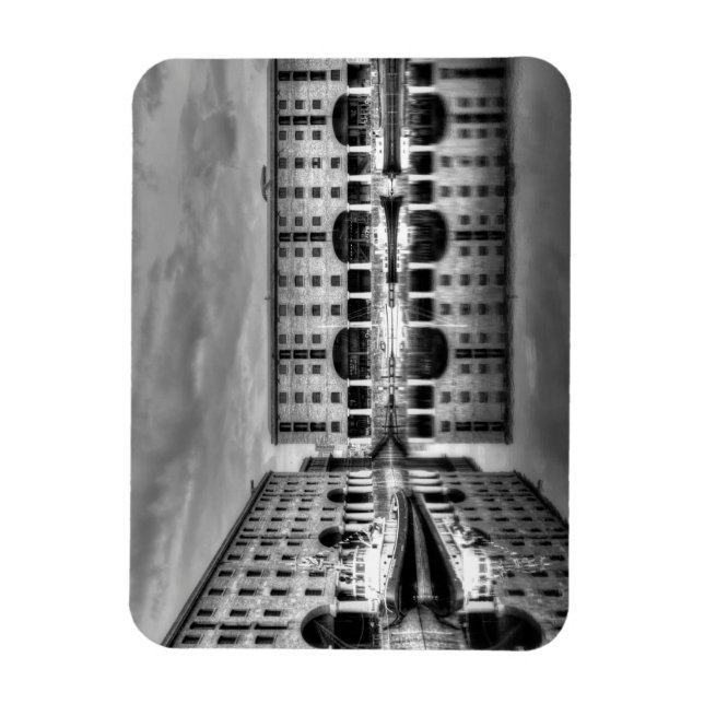 Magnet Flexible Albert Dock Liverpool Réflexions (Vertical)