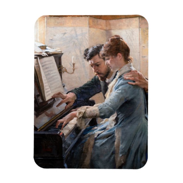 Magnet Flexible Albert Edelfeel - Jouer au piano (Vertical)