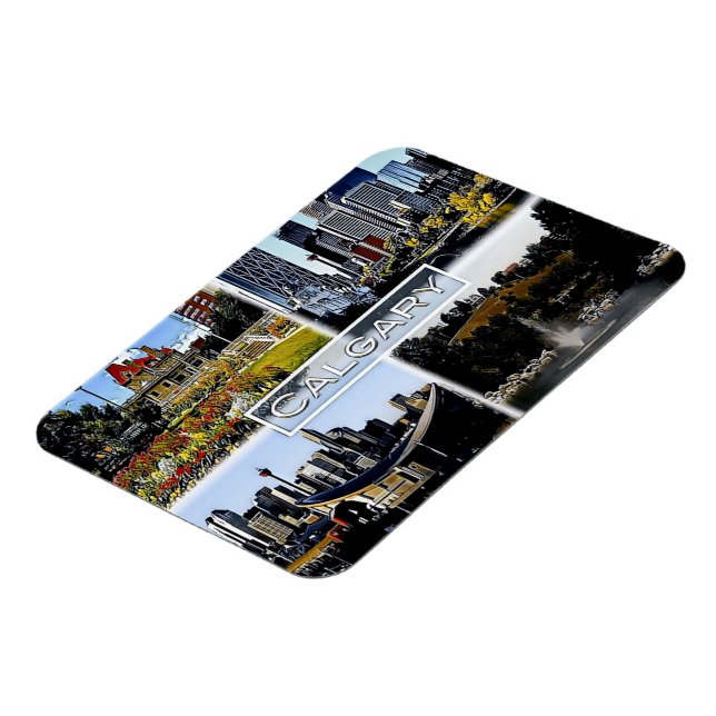 Magnet Flexible Alberta - Canada - Mosaic - (Côté Gauche)