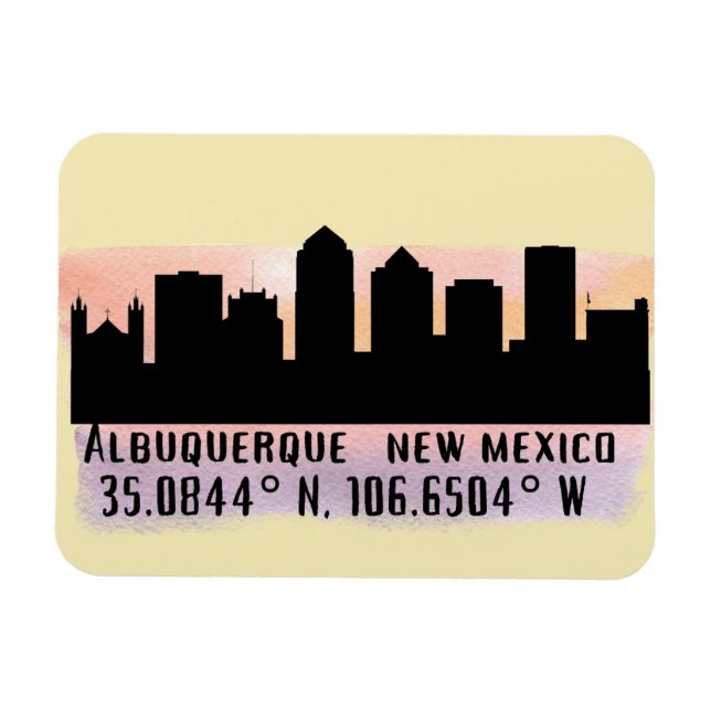 Magnet Flexible Albuquerque NM City Skyline (Horizontal)