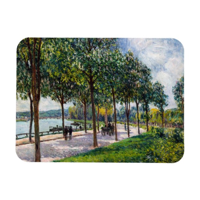 Magnet Flexible Alfred Sisley - Allée de châtaigniers (Horizontal)