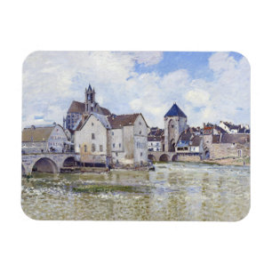 Magnet Flexible Alfred Sisley Bâtiments et ponts avec l'eau