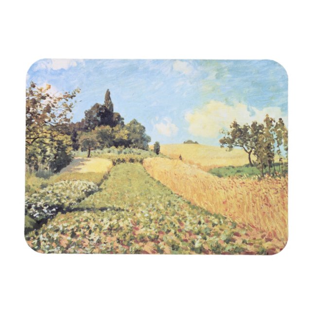 Magnet Flexible Alfred Sisley | Champ de blé (Horizontal)
