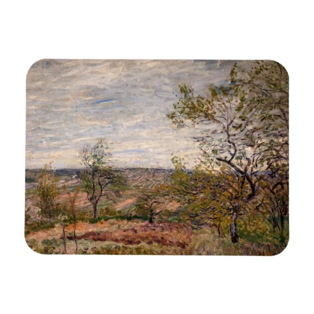 Magnet Flexible Alfred Sisley - Journée venteuse à Veneux (Horizontal)