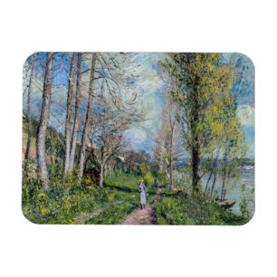 Magnet Flexible Alfred Sisley - Les bords de Seine à By